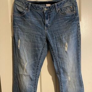 Harley-Davidson Women's Light Blue Straight Leg Jeans